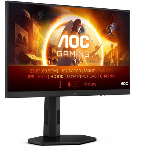 23,8"/24" (1920x1080) AOC 24G4X IPS Gaming 180Hz DP 2x HDMI LS IPS HDR10 0,5 ms Black