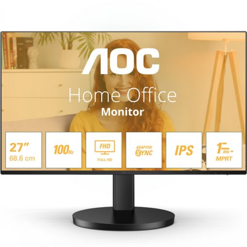 68,6cm/27" (1920x1080) AOC Basic-line 27B3HA2 16:9 FHD VA 4ms 100Hz HDMI VGA Speaker Black