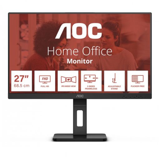 68,6cm/27" (1920x1080) AOC 27E3QAF 16:9 FHD IPS 4ms 75Hz HDMI VGA DP Speaker Pivot Black