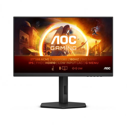 68,6cm/27" (1920x1080) AOC 27G4X Gaming IPS 180Hz IPS 0,5ms 2xHDMI DP LS HDR 10 Black