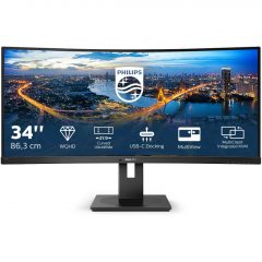   86,4cm/34" (3440x1440) Philips B Line 346B1C 21:9 UWQHD Curved 5ms 100Hz HDMI DP USB-C Speaker Black