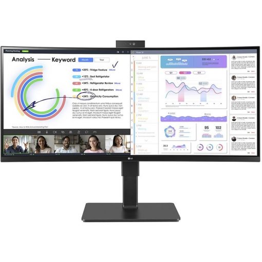 86,4cm/34'' (3440x1440) LG 34BQ77QC 21:9 5ms IPS HDMI USB-C UWQHD Black