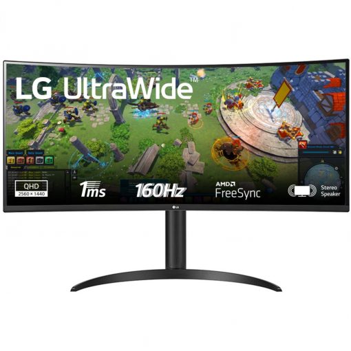 86,6cm/34" (3440x1440) LG UltraWide 34WP65CP-B 21:9 WQHD 5ms 160Hz HDR400 HDMI DP Speaker Black