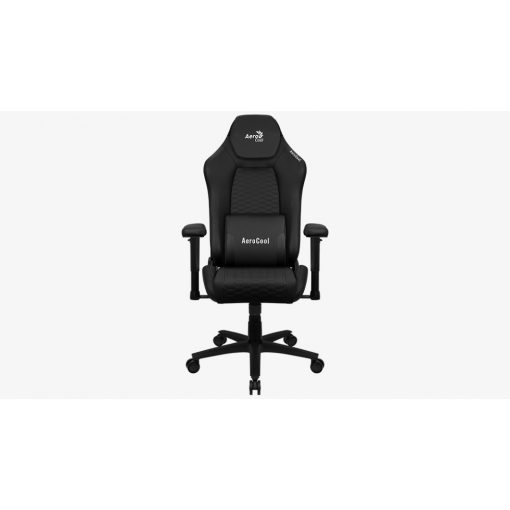 Gamer szék Aerocool CROWN Leatherette All Black Fekete