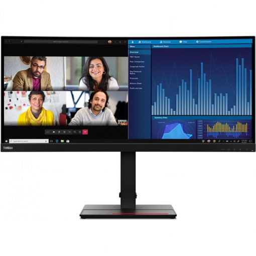 86,7cm/34" (3440x1440) Lenovo ThinkVision P34w-20 21:9 UWQHD IPS Curved 4ms 60Hz HDMI DP USB-C Speaker KVM Black