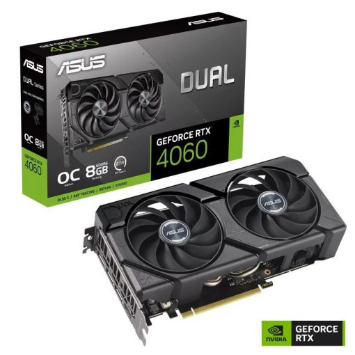 ASUS GeForce RTX 4060 8GB Dual EVO OC Edition videokártya (DUAL-RTX4060-O8G-EVO)