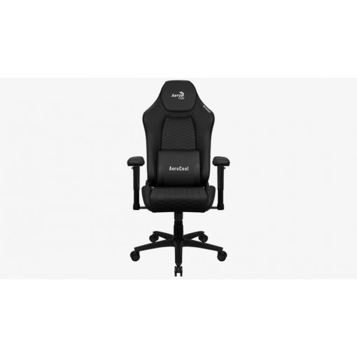 Gamer szék Aerocool CROWN Leatherette All Black Fekete