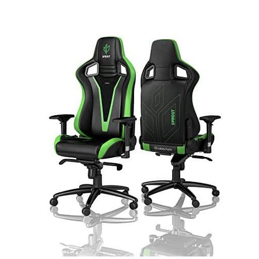 Gamer szék noblechairs EPIC PU Bőr Fekete/Zöld