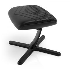   Gamer szék kiegészítő noblechairs lábtartó Footrest2, valódi bőr fekete