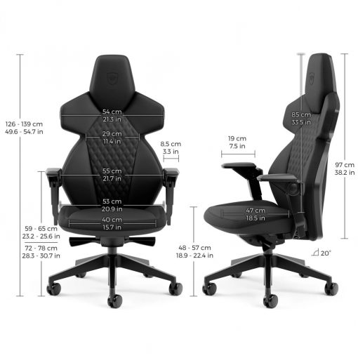 noblechairs DAWN PU gamer szék,  Fekete