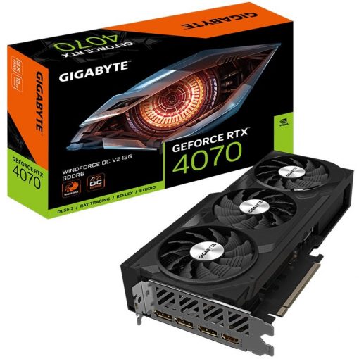 RTX 4070 12GB Gigabyte Windforce OC V2 GDDR6 3 Fan