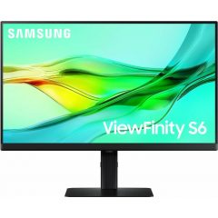   61cm/24" (2560x1440) Samsung LS24D600UAUXEN 16:9 WQHD IPS 5ms 100Hz DP HDMI USB-C Pivot KVM Black