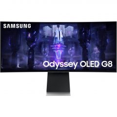   86cm/34''(3440x1440) Samsung Odyssey OLED G8 S34BG850SU 21:9 0,1ms Micro-HDMI Mini-DisplayPort USB-C VESA Speaker UWQHD 175Hz Curved Gaming Silver