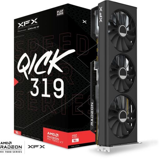 RX 7800 XT 16GB XFX Speedster QICK319 Core Edition GDDR6 3 Fan